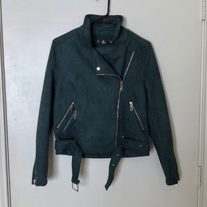 ✨NWT Missguided Suede Biker Jacket, size 6✨